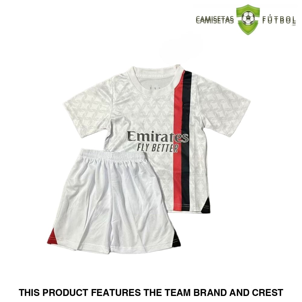 Kit Infantil Ac Milan 23-24 Visitante Parche Especial