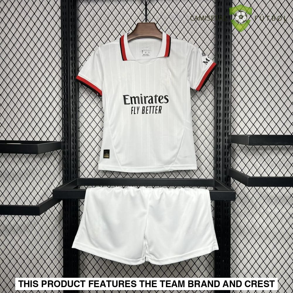 Ac Milan 24-25 Away Children’s Kit Parche Especial