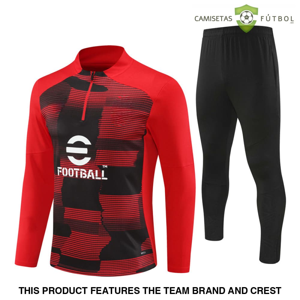 Ac Milan 24-25 Half-Zip Model 2 Tracksuit Ropa Deportiva