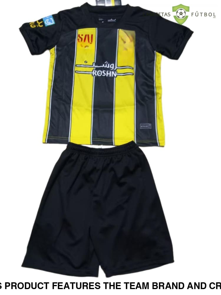 Al - Ittihad 23 - 24 Home Children’s Kit Personalizado