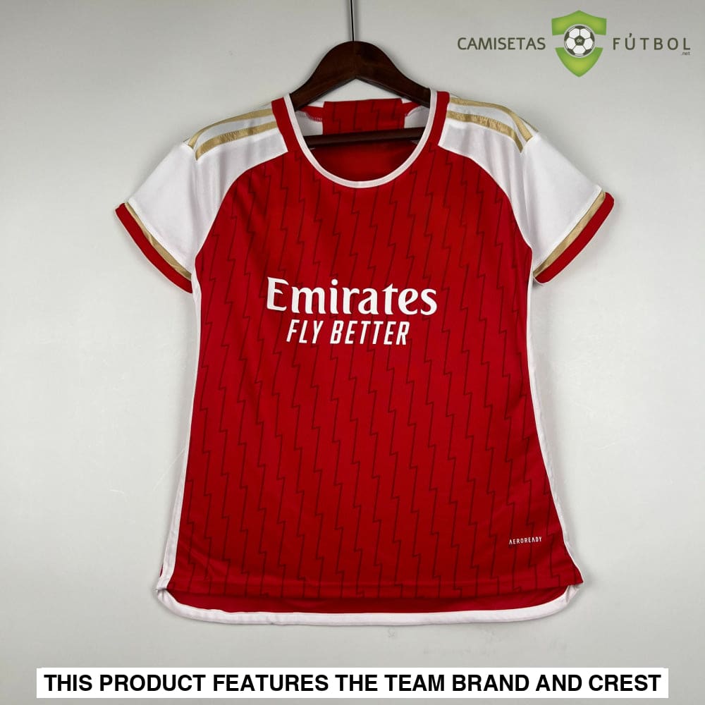 Camiseta Arsenal 23-24 Local Femenina Personalizado