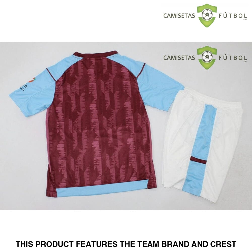 Kit Infantil Aston Villa 23-24 Local Personalizado