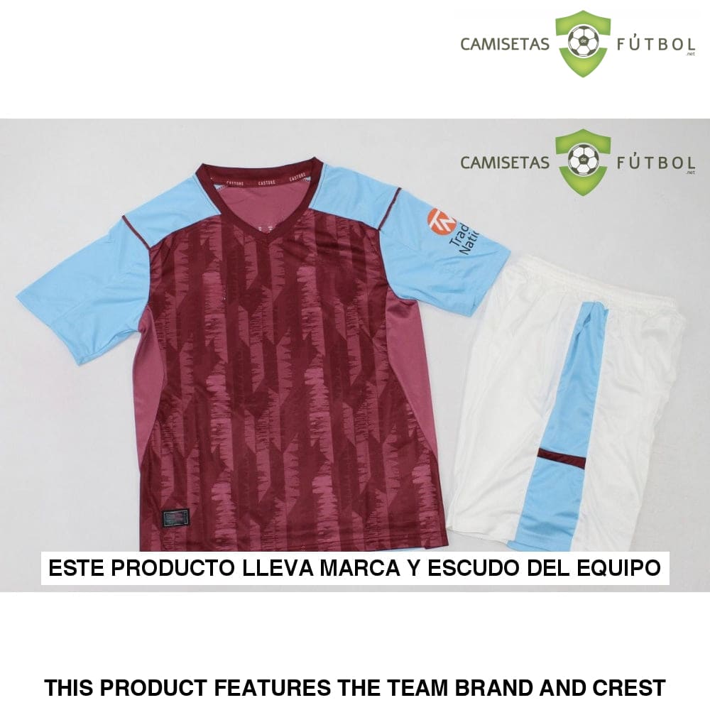 Kit Infantil Aston Villa 23-24 Local Personalizado