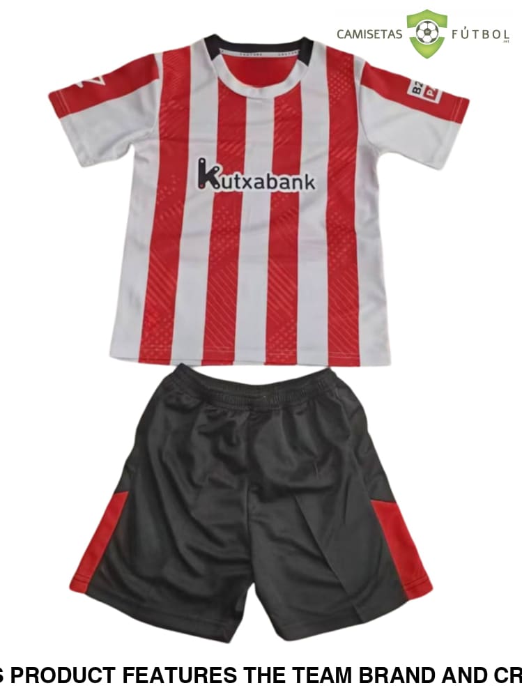 Athletic De Bilbao 24-25 Home Children’s Kit Personalizado