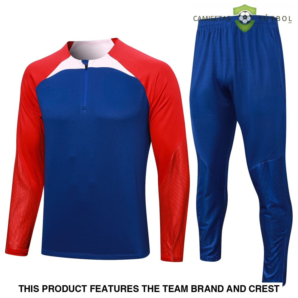 Atlético De Madrid 23 - 24 Half - Zip Model 2 Tracksuit Ropa Deportiva