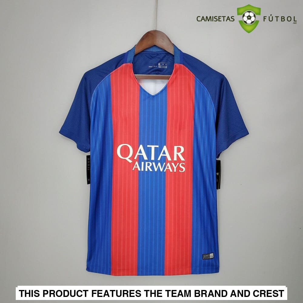 Camiseta Barcelona 16-17 Local (Versión Retro) Parche Especial