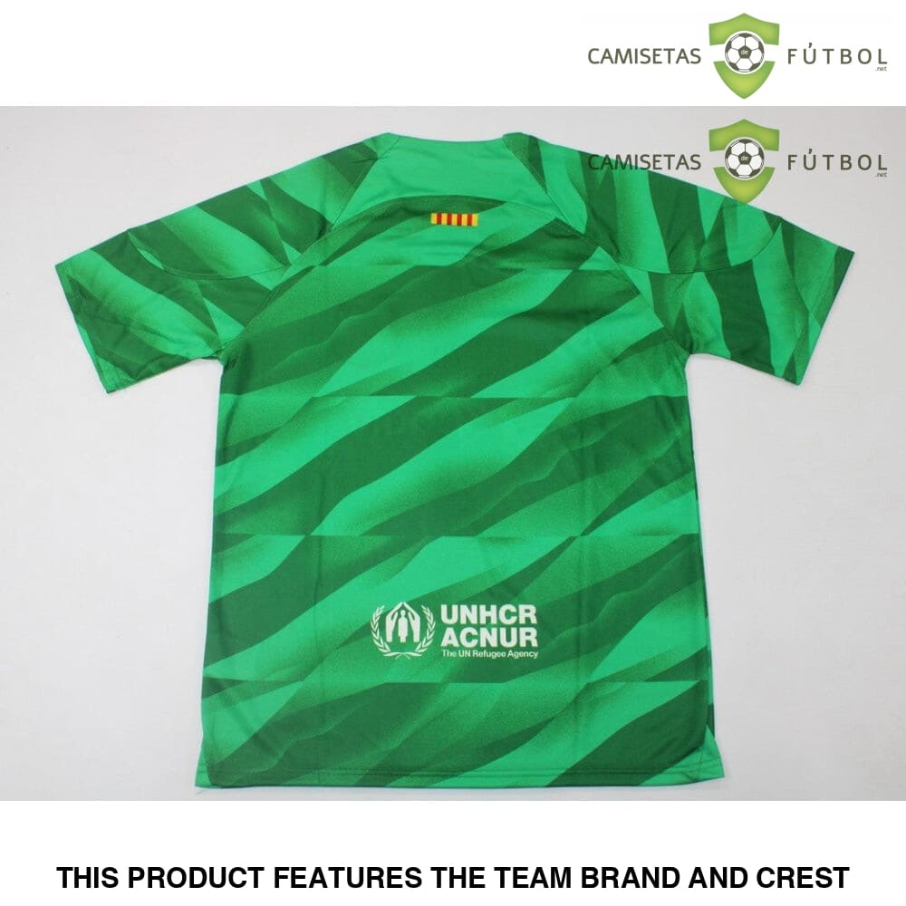 Camiseta Barcelona 23-24 Portero Verde Parche Especial