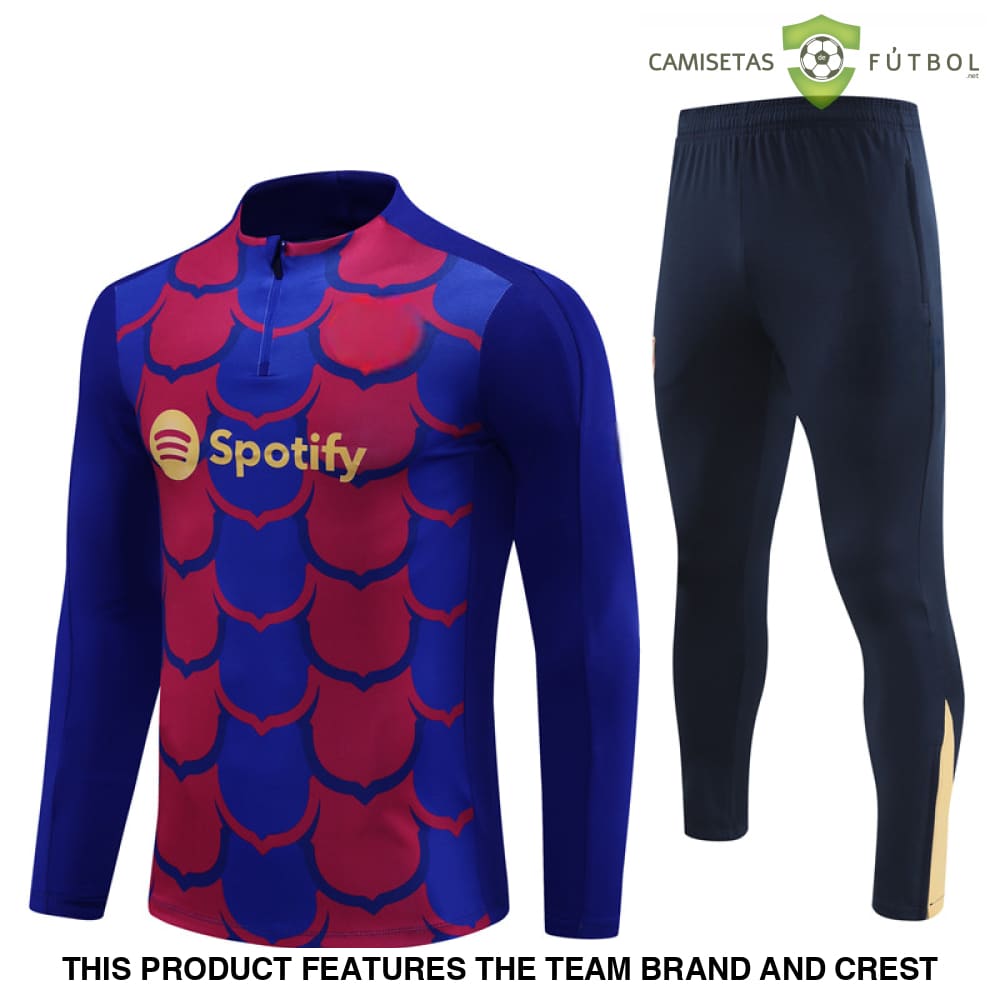 Barcelona 24-25 Half-Zip Model 3 Tracksuit Ropa Deportiva