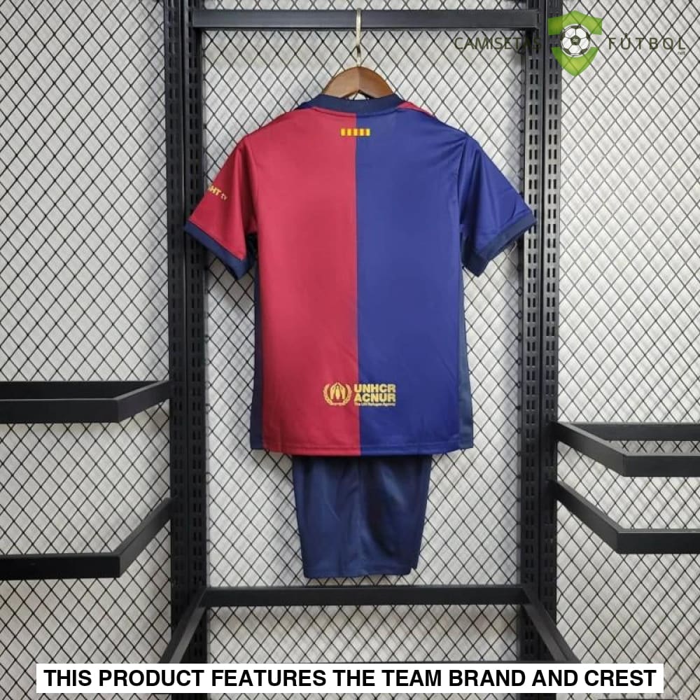 Barcelona 24-25 Home Children’s Kit Parche Especial