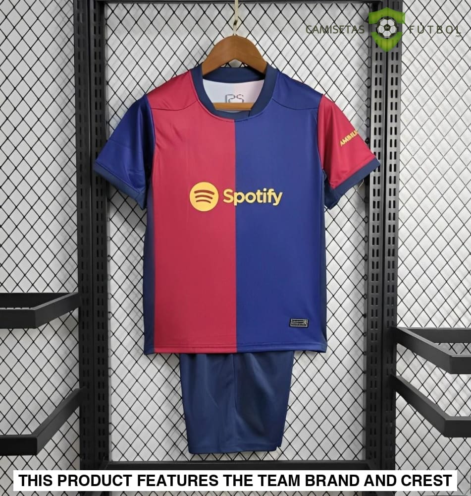 Barcelona 24-25 Home Children’s Kit Parche Especial