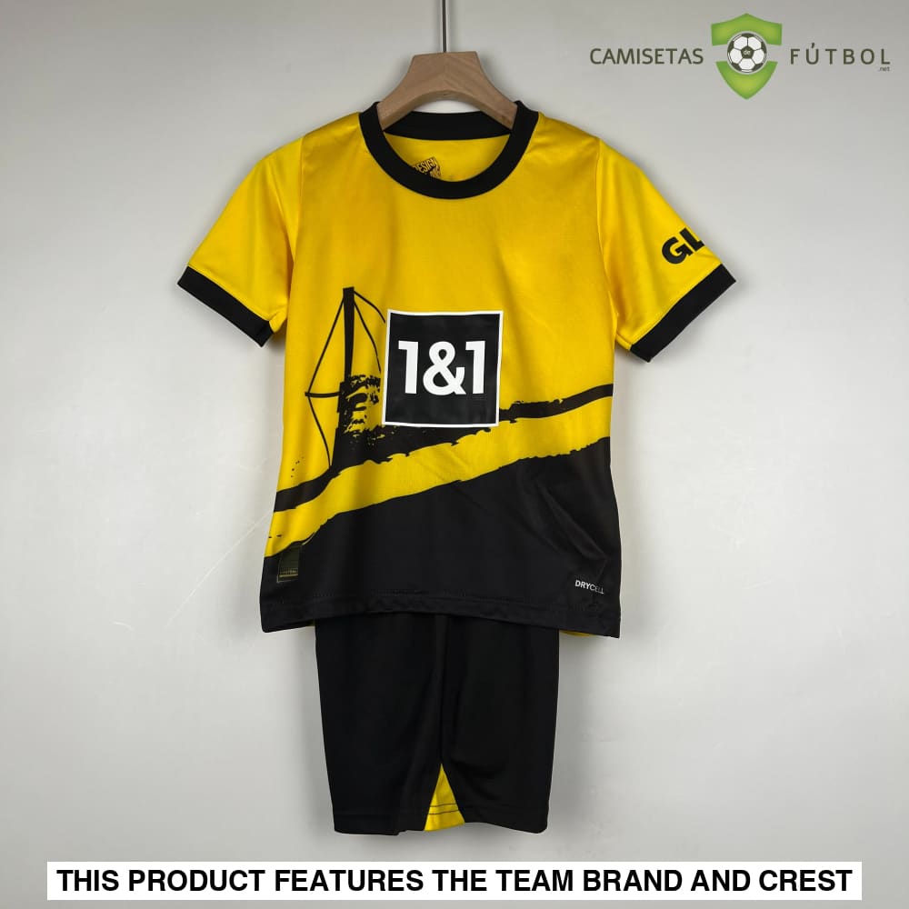 Borussia Dortmund 23-24 Home Children’s Kit Personalizado