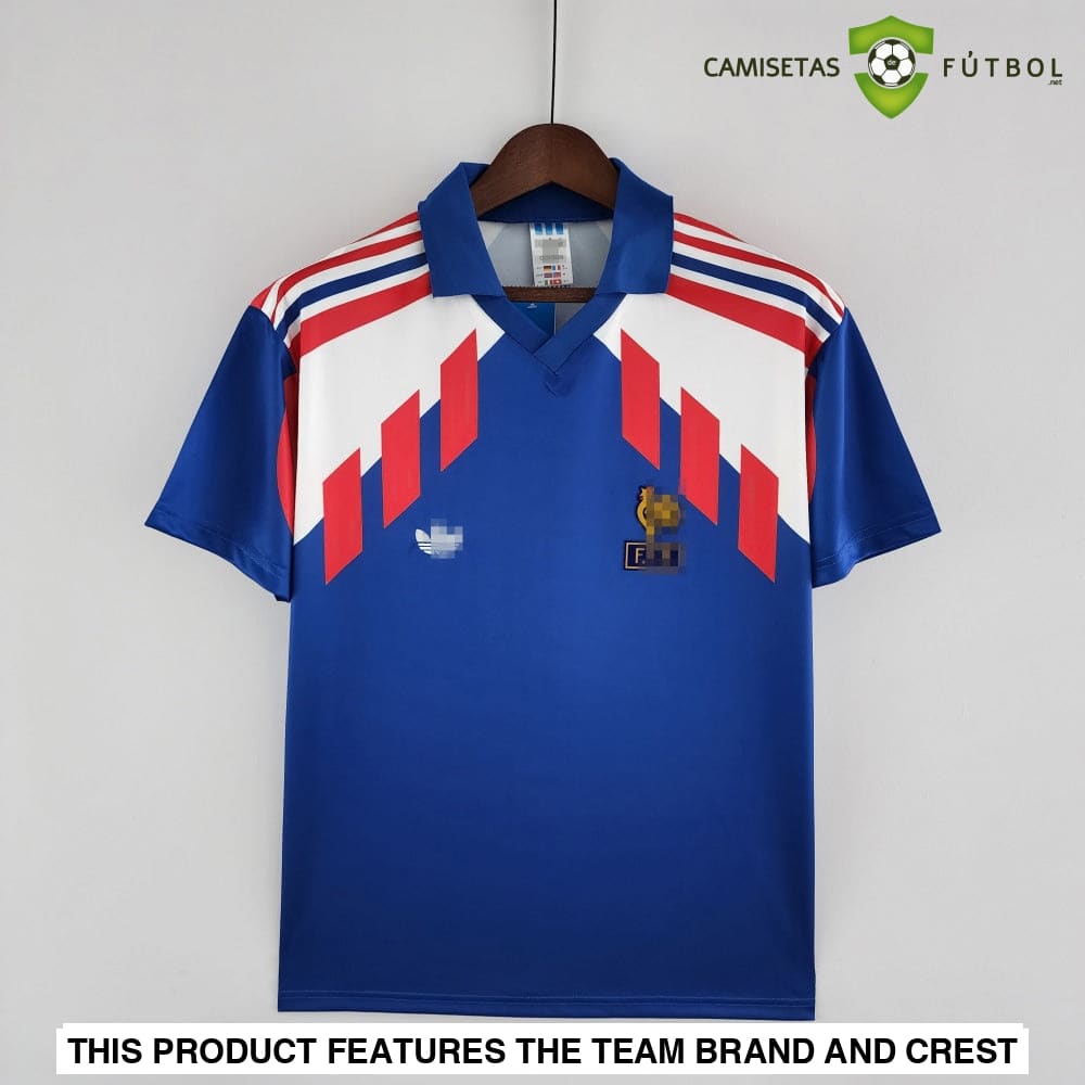 Camiseta Francia 88-90 Local (Versión Retro) Sin Personalización