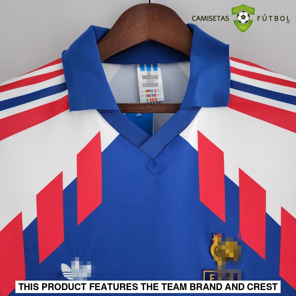 Camiseta Francia 88-90 Local (Versión Retro) Sin Personalización