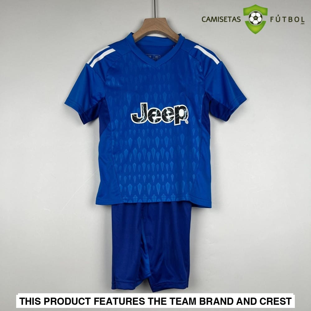 Kit Infantil Juventus 23-24 Portero Azul Personalizado