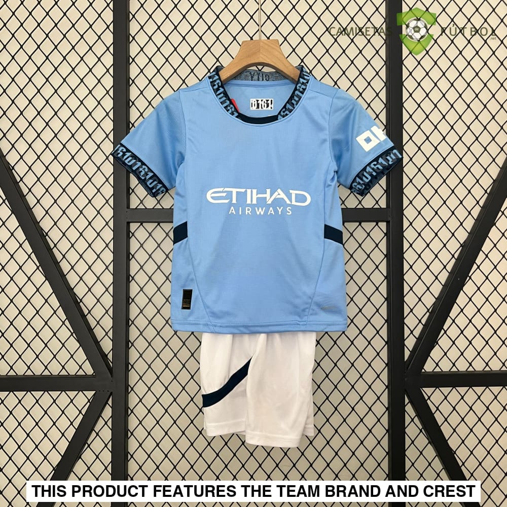 Manchester City 24-25 Home Children’s Kit Personalizado