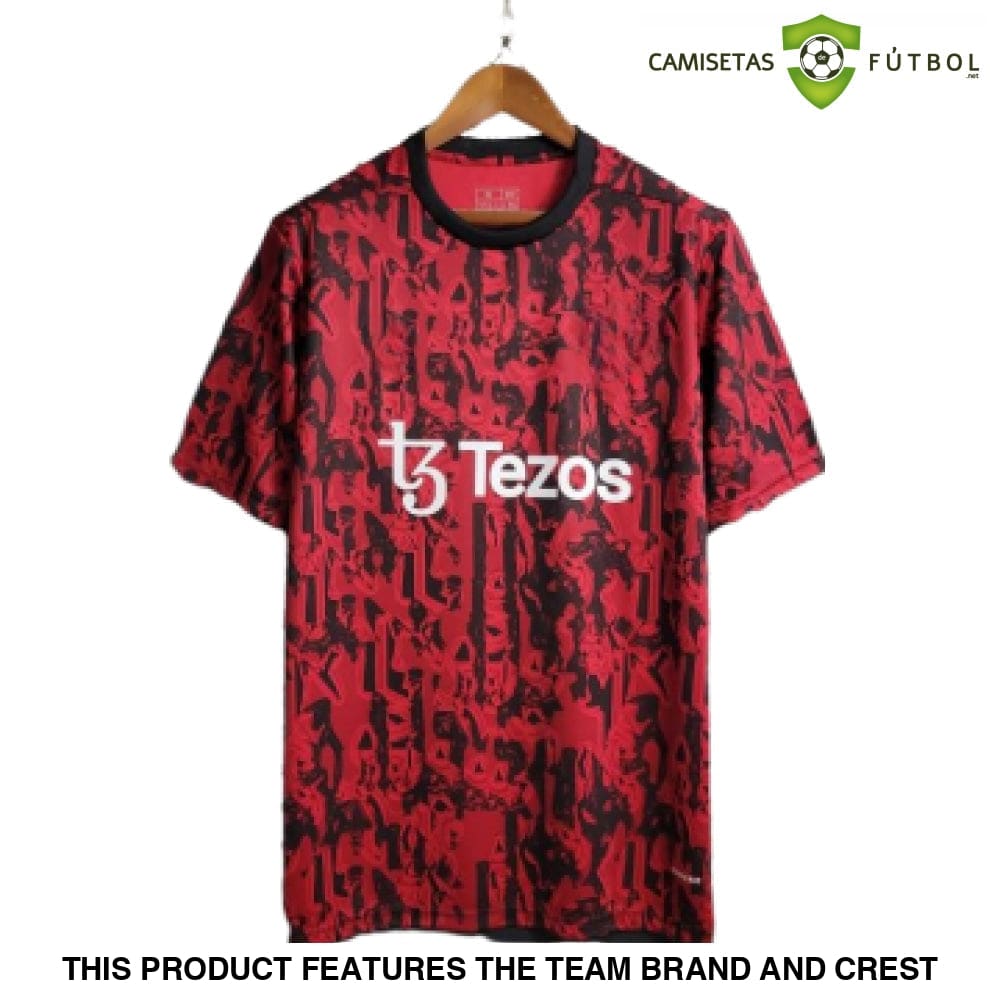 Camiseta Manchester United 23-24 Pre-Partido Rojo Personalizado