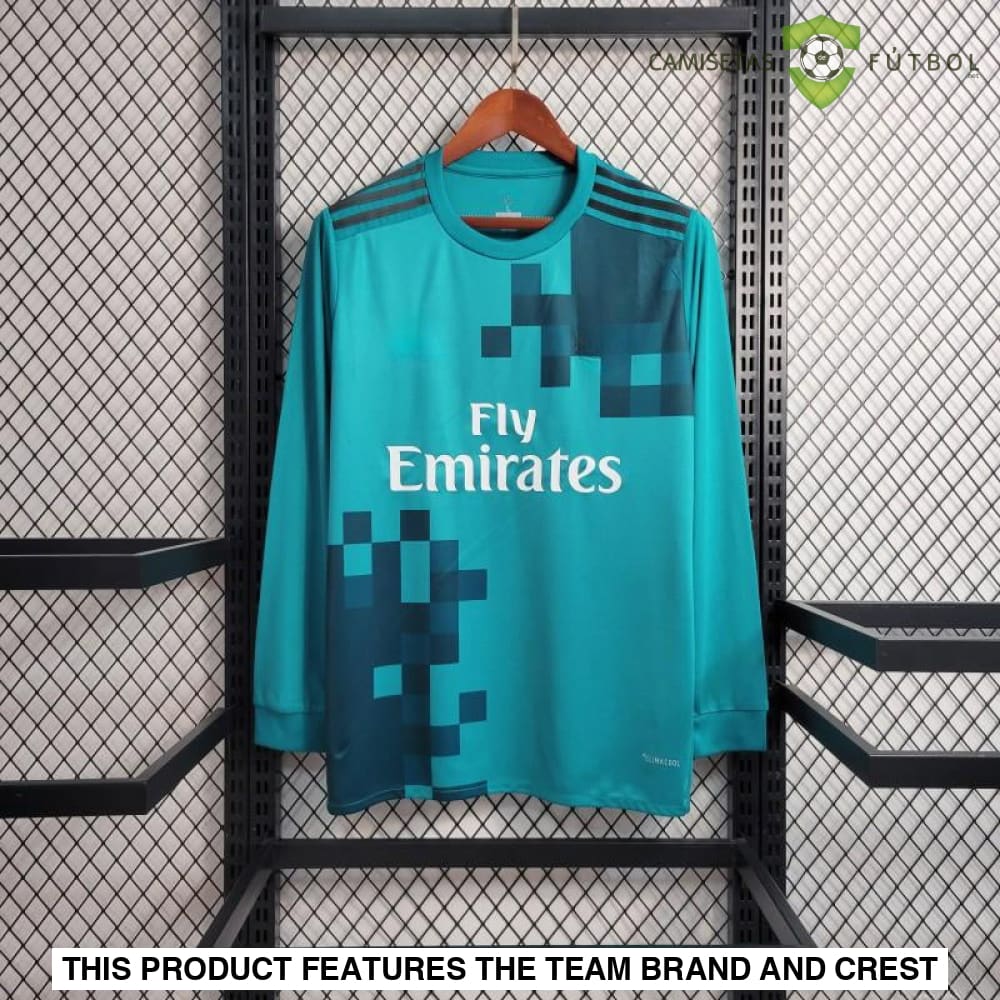 R.m. 17-18 Third Kit (Retro) Long Sleeve Shirt Camiseta De Futbol