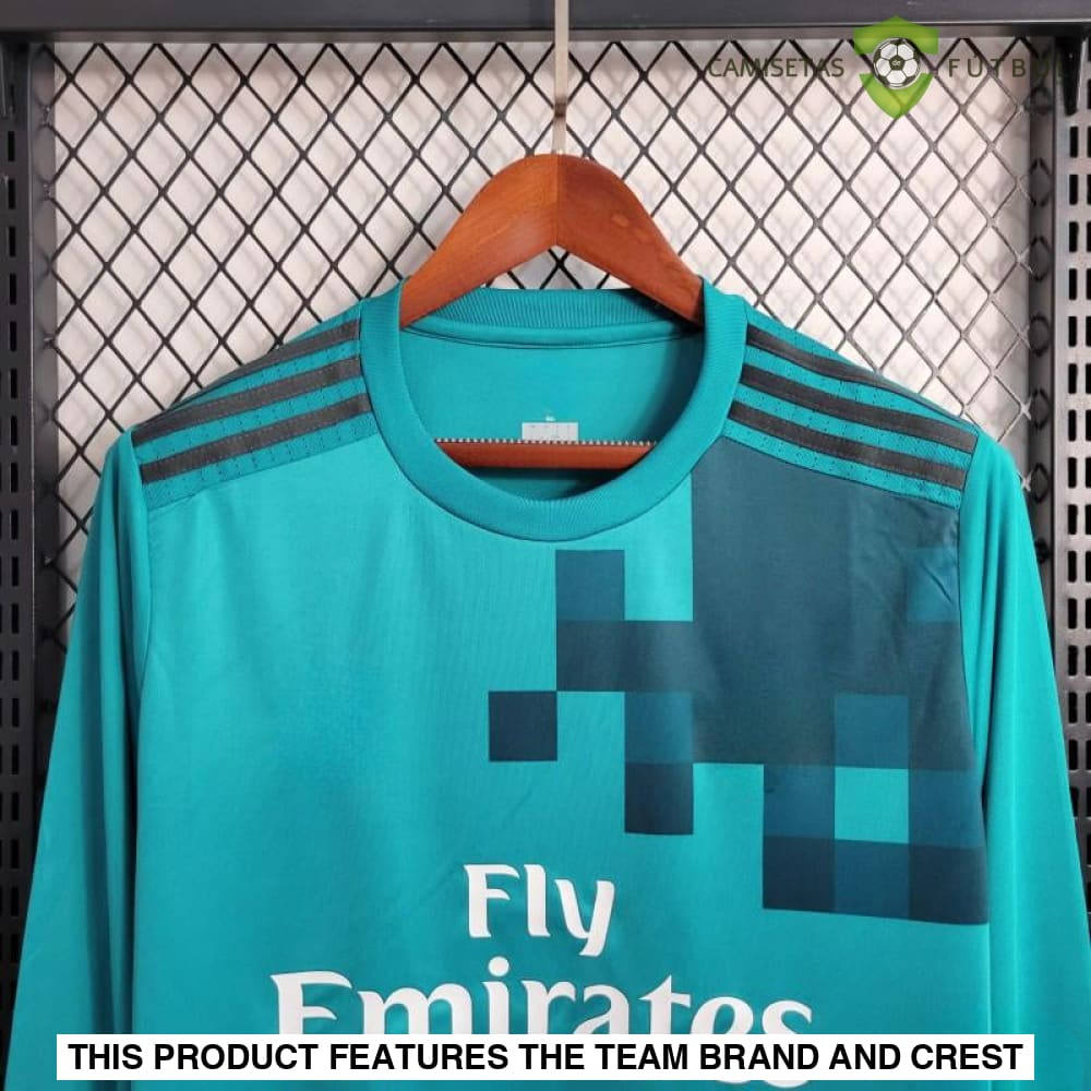 R.m. 17-18 Third Kit (Retro) Long Sleeve Shirt Camiseta De Futbol