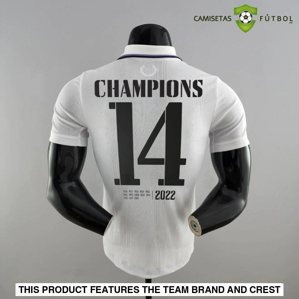 Camiseta Real Madrid 22-23 Edicion Conmemorativa Champions (Player Version) Sin Personalización