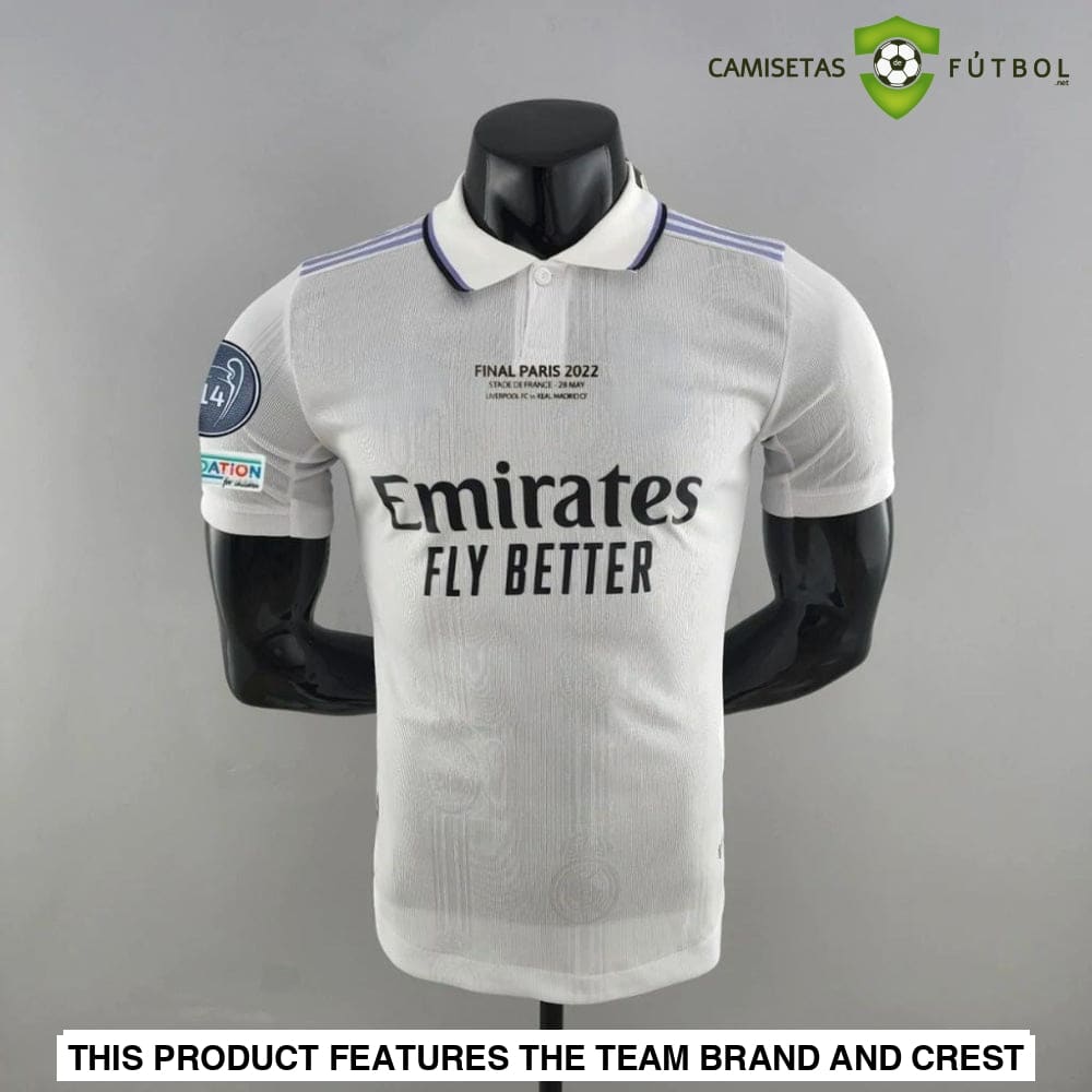 Camiseta Real Madrid 22-23 Edicion Conmemorativa Champions (Player Version) Sin Personalización