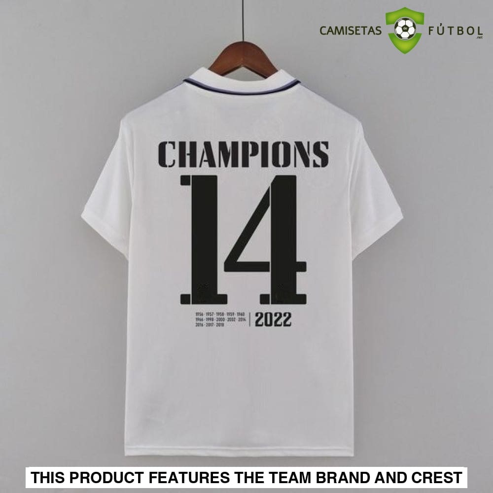 Camiseta Real Madrid 22-23 Edicion Conmemorativa Champions Sin Personalización