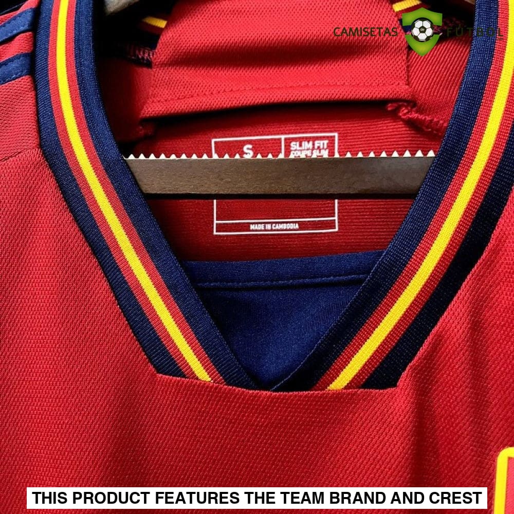 Camiseta España 22-23 Local Mundial 2022 Personalizado