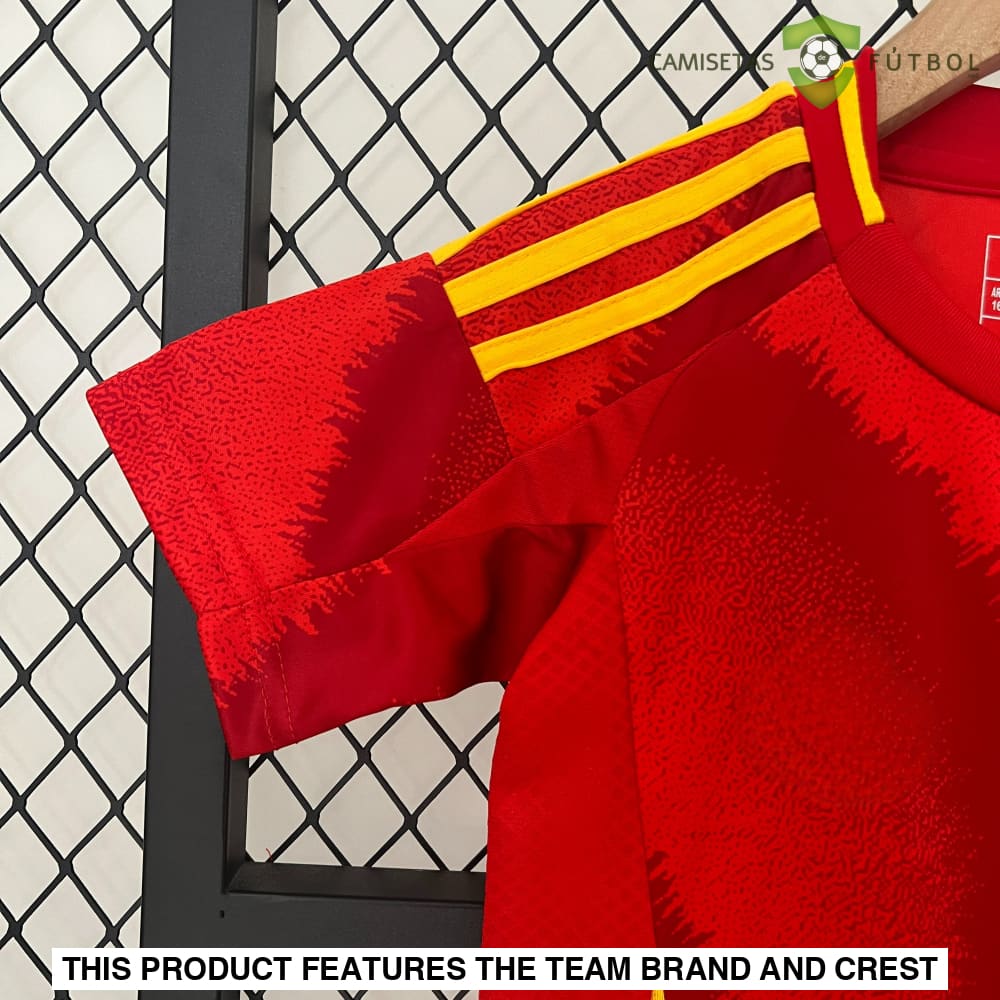 Spain 24-25 Home Eurocup 2024 Children’s Kit Personalizado