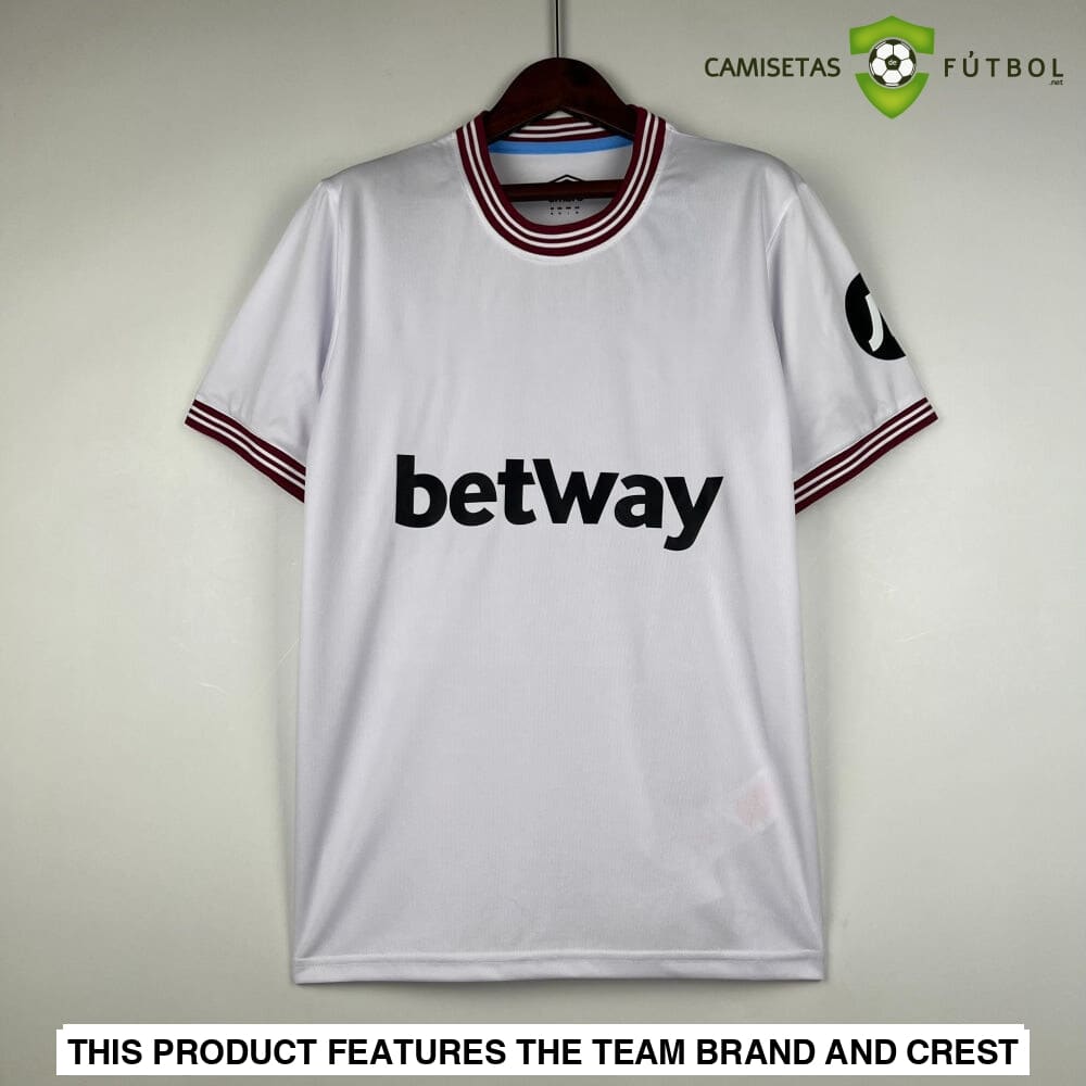 Camiseta West Ham 23-24 Visitante Personalizado